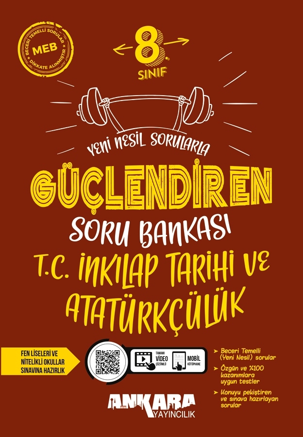 8.%20Sınıf%20T.C.%20İnkılap%20Tarihi%20ve%20Atatürkçülük%20Güçlendiren%20Soru%20Bankası%20Ankara%20Yayıncılık