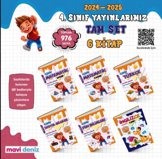 4. Sınıf Tam Set Mavi Deniz Yayıncılık