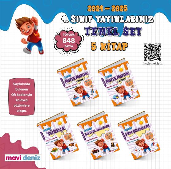 4. Sınıf Temel Set Mavi Deniz Yayıncılık