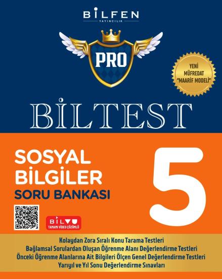 5. Sınıf Biltest Pro Sosyal Bilgiler Soru Bankası Bilfen Yayıncılık