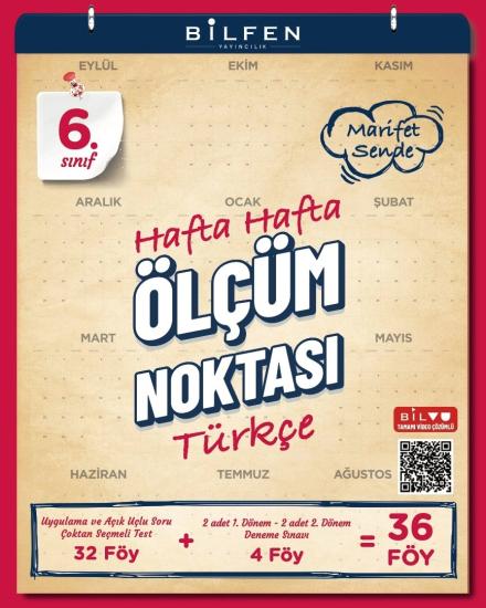 6. Sınıf Türkçe Hafta Hafta Ölçüm Noktası Bilfen Yayıncılık