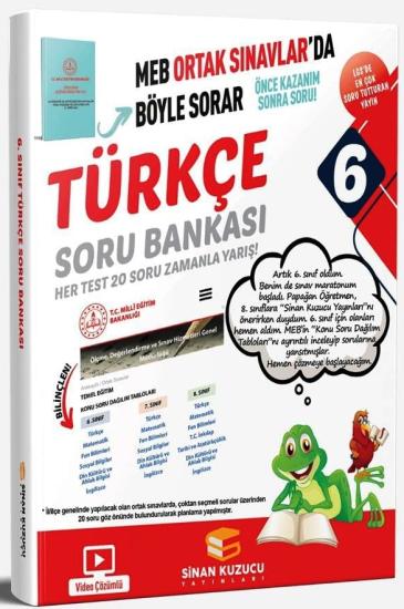 6. Sınıf Türkçe Soru Bankası Sinan Kuzucu Yayınları