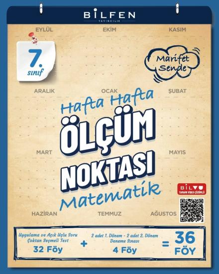 7. Sınıf Matematik Hafta Hafta Ölçüm Noktası Bilfen Yayıncılık