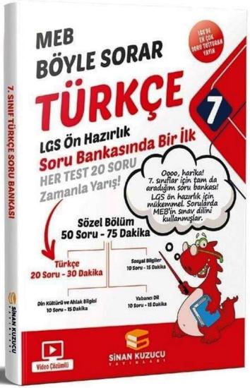 7. Sınıf Türkçe Soru Bankası Sinan Kuzucu Yayınları