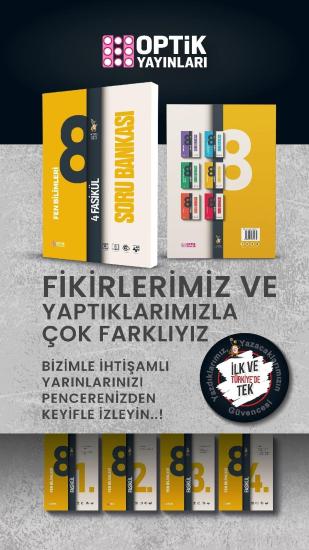 8. Sınıf Fen Bilimleri Soru Bankası Fasikülleri Optik Yayınları