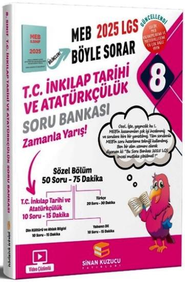 8. Sınıf T.C. İnkılap Tarihi ve Atatürkçülük Soru Bankası Sinan Kuzucu Yayınları