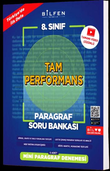 8. Sınıf Tam Performans Paragraf Soru Bankası Bilfen Yayıncılık