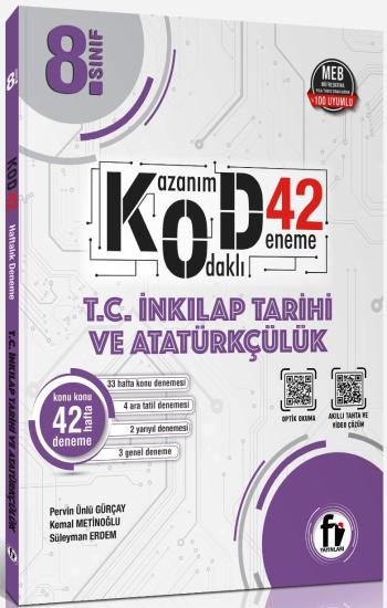 8. Sınıf T.C. İnkılap Tarihi ve Atatürkçülük Kod 42 Deneme Fi Yayınları