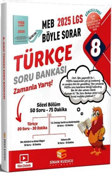 8. Sınıf Türkçe Soru Bankası Sinan Kuzucu Yayınları