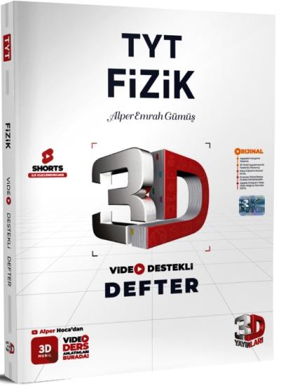 TYT 3D Fizik Video Destekli Defter