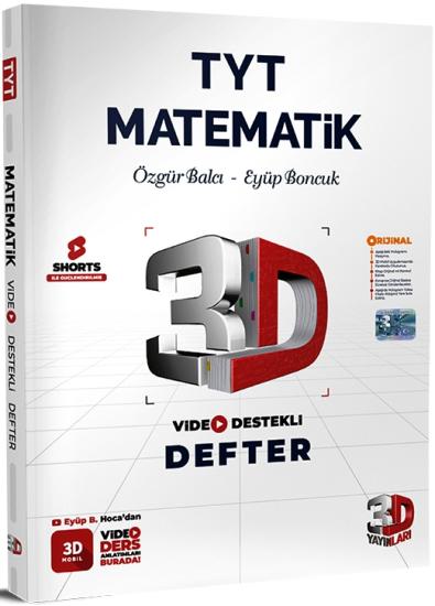 TYT 3D Matematik Video Destekli Defter