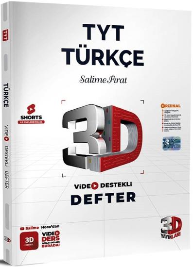 TYT 3D Türkçe Video Destekli Defter